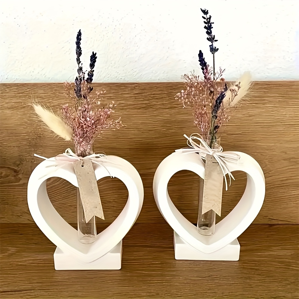 Propagation Station Vase - Mum Silikon Kalıbı, Kalp Şeklinde Çiçek